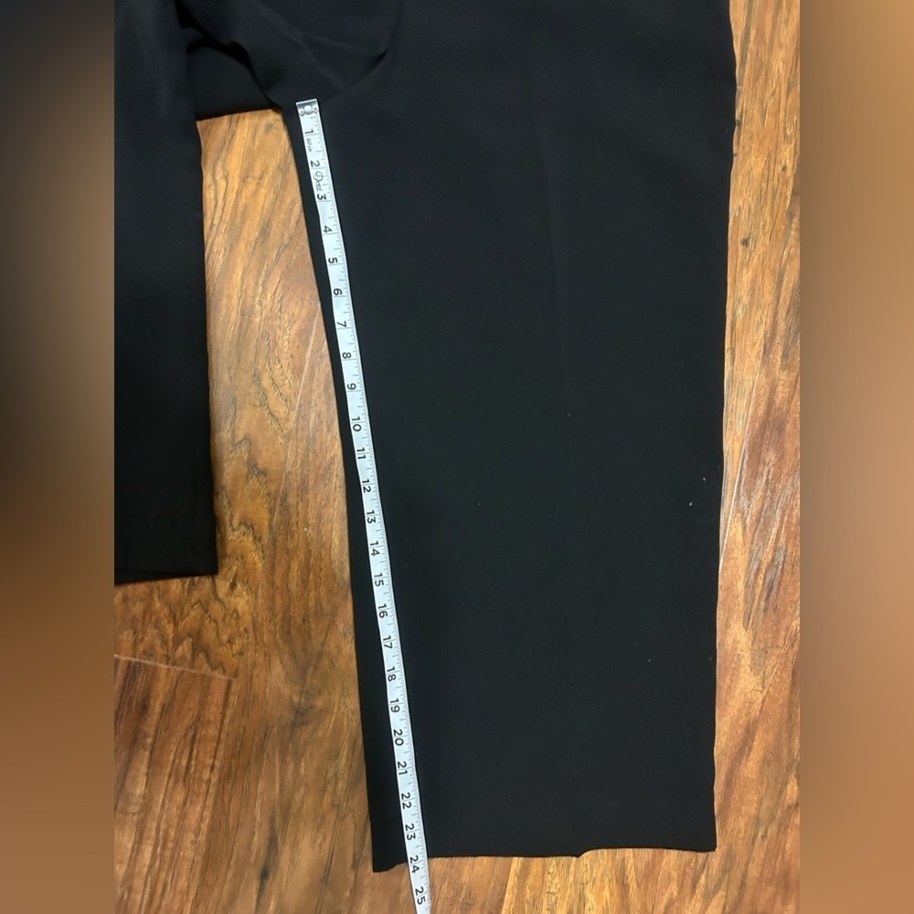 Casual Flowy Black Wide Leg Pants Plus-Size Curvy Businesswear Work - Picture 4 of 5